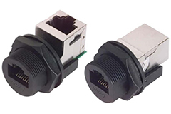 Image of L-com WPRJ Series IP67 Panel Mount Cat5e Couplers