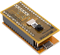 Image of Lattice's Himax HM01B0 UPduino Shield and SensAL Modular Demo Board