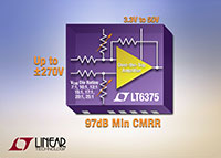 Analog Devices 的 LT6375 ±270 V 共模电压差分放大器图片
