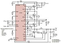 LTC7821 的典型应用图