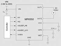 Image of MPS MP6550 H-Bridge Motor Driver (click to enlarge)