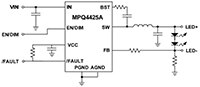 Image of MPS' MPQ4425A-AEC1 Synchronous Step-Down LED Driver