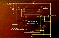 Image of Micrel's MIC3203 LED Driver Controllers