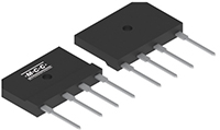 Immagine dei raddrizzatori a ponte serie GBJ di Micro Commercial Components (MCC)