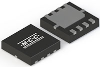 Image of Micro Commercial Components MCG052P10Y-TP/MCAC054P10Y-TP P-Channel MOSFETs in DFN3333 and DFN5060 packaging
