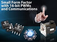 Immagine dei microcontroller della famiglia PIC12F157X di Microchip Technology