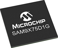 Image of Microchip SAM9X75D1G MPU