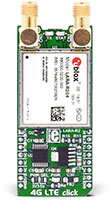 Image of MikroElektronika's MIKROE-2535 4G LTE-NA Click