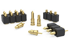 Image of Mill-Max's Flat and Pointed Tip Spring-Loaded Pins