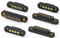Mill-Max 坚固耐用的 4 mm 点距弹簧式连接器图片