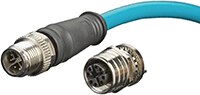 Image of Molex's Brad CAT6A M12 and RJ45 Field-Attachable Connectors