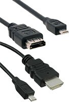 Molex 的 HDMI-A 對 Micro HDMI-D 纜線組件圖片