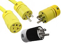 Molex 的電源輸入插孔和輸出插孔連接器的圖片