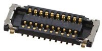 Molex 的 SlimStack™ 0.40 mm 間距板對板連接器影像