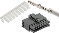 Molex 的超紧凑无柄连接器的图片