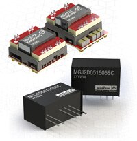 Bild der DC/DC-Wandler der MGJ-Serie mit IGBT- und MOSFET-Gatetreibern von Murata Power Solutions