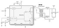Murata Power Solutions 的 PE22100 推挽式驱动器和 782100 变压器（点击放大）