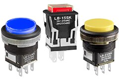 Image of NKK LB Series Illuminated Pushbutton Switches