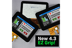 Image of Newhaven Display's 4.3” EZ Grip IPS TFT Displays