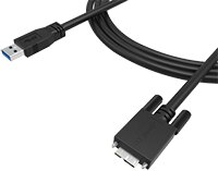 Image of Newnex USB 3.0 Micro B Cable with Thumbscrew Lock