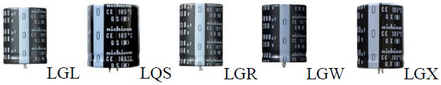 Image of Nichicon's High-Performance Snap-In Capacitors Series