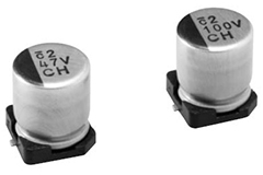 Image of Nichicon's UCH Series, Chip-Type Aluminum Electrolytic Capacitors