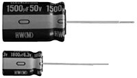 Image of Nichicon UHW Series, Radial Leaded Aluminum Electrolytic Capacitor