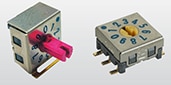 Nidec Components' SMR Series Ultra-Miniature Dip Rotary Switches Image des commutateurs rotatifs DIP miniatures série SMR de Nidec