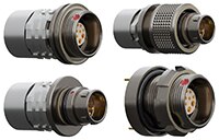 ODU AMC® 高密度 10 A 混合型連接器的圖片