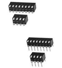 Image of Omron's A6TR-A6SR Piano Style Dip Switches