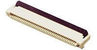 Bild der FPC/FFC-Steckverbinderserie XF2M mit rotierender Backlock-Verriegelung von Omron