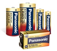 Panasonic 的高效能工業鹼性電池的影像