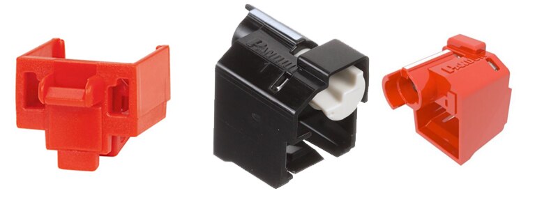 用于 RJ45 插孔的连接器插孔模块封闭装置