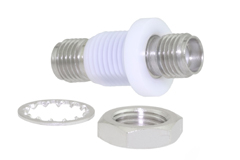 Image of Pasternack PE9067 SMA Female to SMA Female Bulkhead Mount Adapter