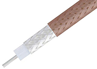 Abbildung des geschirmten, flexiblen Koaxial-Einzelkabels RG316/U von Pasternack mit FEP-Mantel