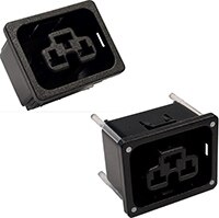 Imagen de los receptáculos combinados de la serie 43C39-3 de Power Dynamics