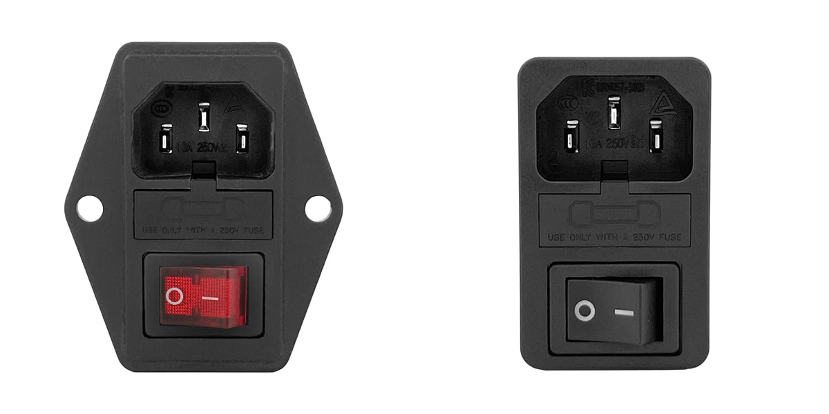 719W-UEL/723W-BEL: IEC C14 Inlets - Qualtek | DigiKey
