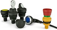 Image of RAFI's RAMO Standalone Industrial Controls and Indicators with M12 Connectors
