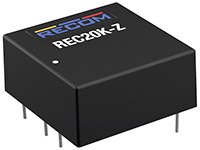 RECOM Power REC20K 系列 20 W DC/DC 转换器的图片