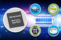 Renesas' ISL9122 Series Ultra-Low Iq Buck-Boost Regulators Image des régulateurs abaisseurs-élévateurs série ISL9122 à courant de repos ultrafaible de Renesas