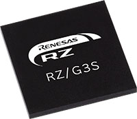 Bild des Mikroprozessors RZ/G3S von Renesas