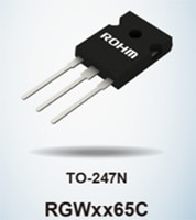 Rohm 带内置 SiC 二极管的 RGWxx65C 系列混合 IGBT 图片