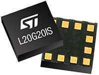 STMicroelectronics 的 L20G20IS 超小型雙軸陀螺儀的圖像