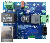 Image of STMicroelectronics' STEVAL-POEL45W1 45 W PoE powered smart LED lighting with BLE control