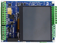 STMicroelectronics STEVAL-PLC001V1 具有 HMI 介面的工業 PLC 評估板的圖片