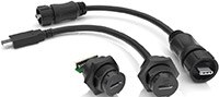 Samtec Inc. BCUBPCUBRU 계열 AccliMate™ IP67 밀폐형 USB 케이블 이미지