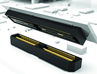 Image of Samtec's Q Strip® Board-to-Board Connector