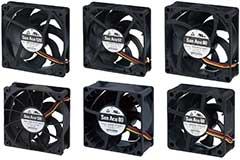 Image of Sanyo Denki's San Ace 60 mm, 80 mm, 92 mm, and 120 mm 9RA series Low Noise Fans
