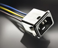 Image of SCHURTER's 5121 Series Filtered Appliance Inlets with Flexible Wires