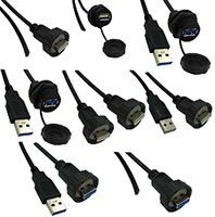 Image of Stewart Connector's IP67 Ingress Rated USB Type-A Cable Assemblies